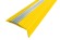 Противоскользящий профиль угловой с алюминиевой вставкой 50х18 мм NoSlipper-Угол желтый 2,7 м