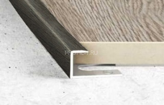 Алюминиевый П-профиль торцевой гибкий Effector S 93 0925-дуб антрацит 8х10 мм 2,5 м Алюминиевый П-профиль торцевой гибкий Effector S 93 0925-дуб антрацит 8х10 мм 2,5 м