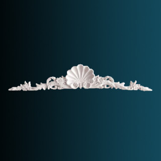 Декоративный орнамент Перфект G2034 белый 150х886х40 мм