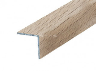 Алюминиевый уголок 15х15 мм равнополочный КД Дуб беленый 2,7 м (упаковка 10 штук)