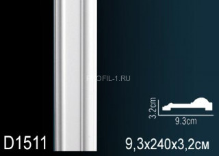 Гибкое обрамление дверей Перфект D1511F 2400х93 мм