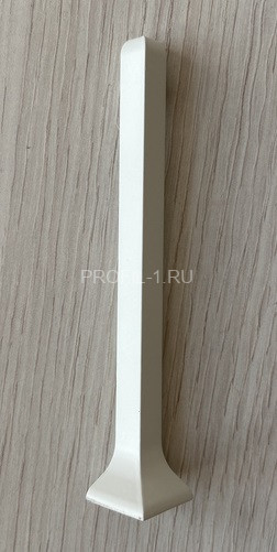 Уголок наружный для плинтуса напольного ПЛ-60 белый муар