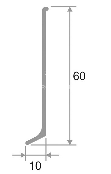 Уголок наружный для плинтуса напольного ПЛ-60 белый муар