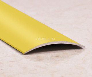 Алюминиевый порог одноуровневый 20 мм ПО-20 золото матовое 2,7 м