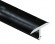Профиль Т-образный 10 мм закругленный алюминий PV33-19 черный блестящий 2,7 м