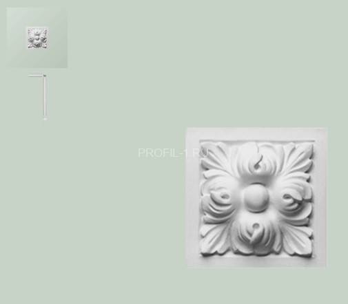 Декоративный элемент Orac Decor D210 белый полистирол 96х96 мм