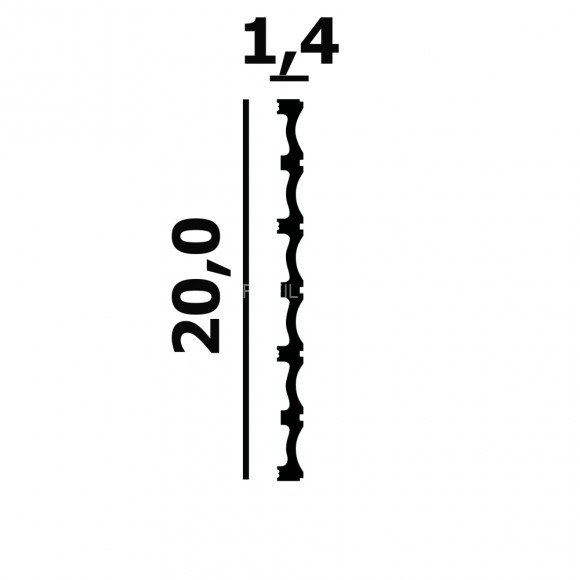 3D декоративная стеновая панель Перфект Плюс P121 белая ударопрочная 200х2000 мм