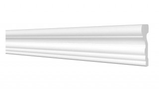 Молдинг Decor-Dizayn DD354 полистирол белый, под покраску 68х26х2000 мм