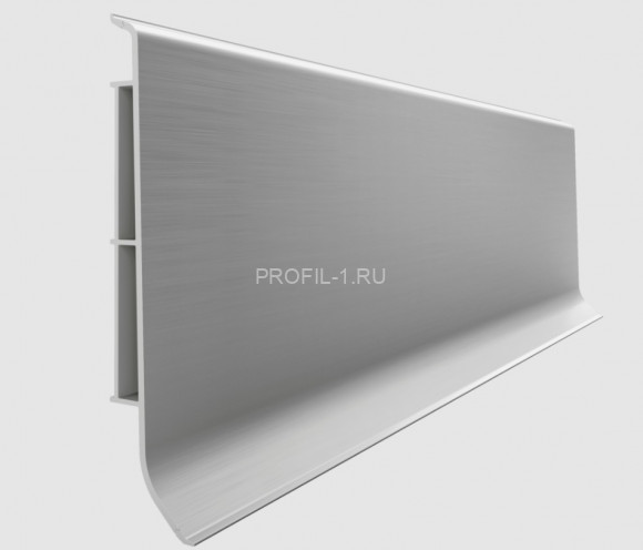 Напольный плинтус 80 мм VILO linela 411 RAL 9023 серебро 2 м Напольный плинтус 80 мм VILO linela 411 RAL 9023 серебро 2 м