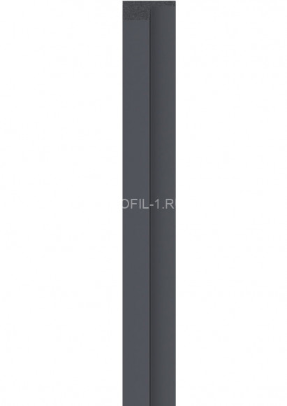 Левая планка для реечной панели VOX LINERIO L-LINE антрацит 2650х61х21 мм