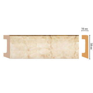 Плинтус напольный DECOMASTER D234-80 ДМ(58x16x2400) Мрамор бежевый, ударопрочный Плинтус напольный DECOMASTER D234-80 ДМ(58x16x2400) Мрамор бежевый, ударопрочный