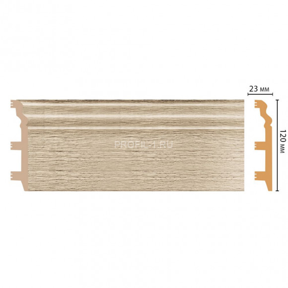 Плинтус напольный DECOMASTER D233-72ДМ (120x23x2400) цвет Ясень