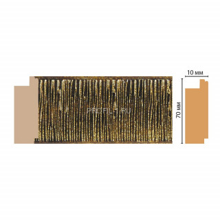 Молдинг DECOMASTER 108-28 (70x10x2400) цвет Коричневый с золотом Молдинг DECOMASTER 108-28 (70x10x2400) цвет Коричневый с золотом