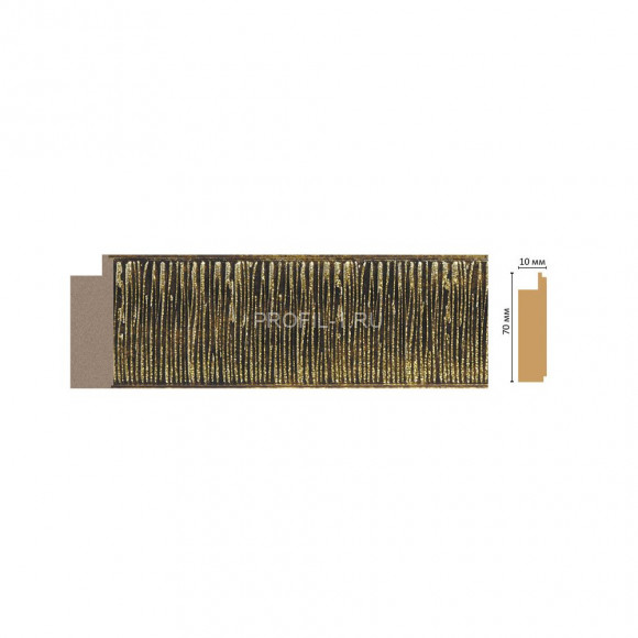 Молдинг DECOMASTER 108-28 (70x10x2400) цвет Коричневый с золотом Молдинг DECOMASTER 108-28 (70x10x2400) цвет Коричневый с золотом