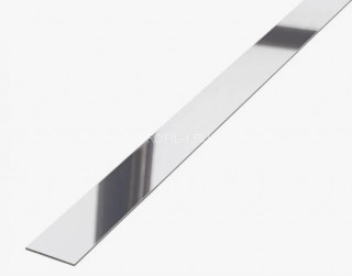 Полоса из нержавеющей стали 20 мм SP117-20 серебро глянец 2,7 м