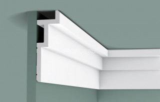 Потолочный плинтус Orac Decor Purotouch C396 белый полиуретан 61х185 мм 2м