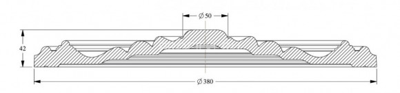 Потолочная розетка Orac Decor R08 белая полиуретан 380 мм