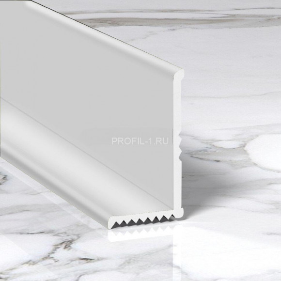 Алюминиевый уголок внутренний разнополочный 8х15 мм ПВ-205 серебро матовое 2.7 м