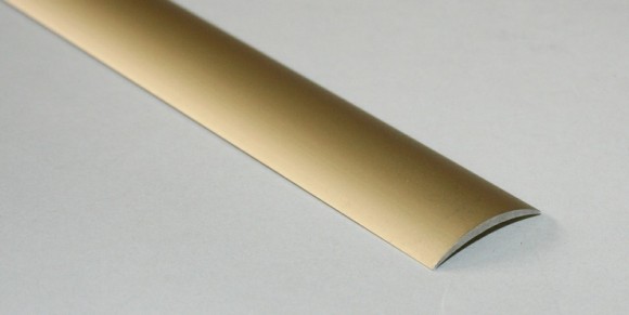 Алюминиевый порог одноуровневый округлый 40 мм Effector A 13.00 0,9 м золото
