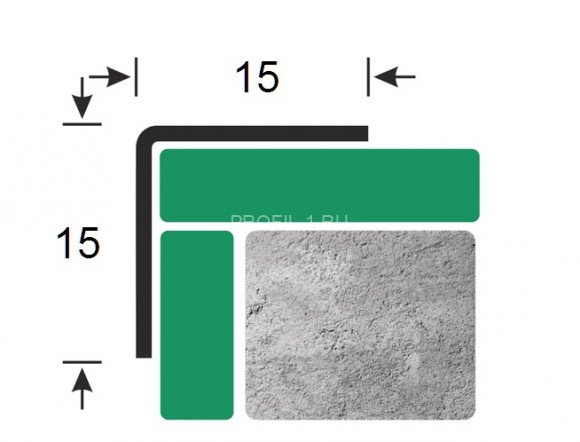 Равнополочный уголок из нержавеющей стали ПБ 15х15 (прямой AISI 304) полированный 2,7 м Равнополочный уголок из нержавеющей стали ПБ 15х15 (прямой AISI 304) полированный 2,7 м