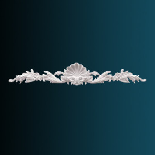 Декоративный орнамент Перфект G2036 белый 160х897х35 мм