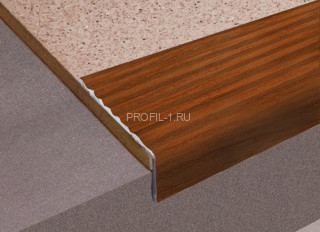 Алюминиевый порог угловой 20х40 мм с рифлением Д16 КД Вишня 2,7 м (упаковка 10 штук) Алюминиевый порог угловой 20х40 мм с рифлением Д16 КД Вишня 2,7 м (упаковка 10 штук)