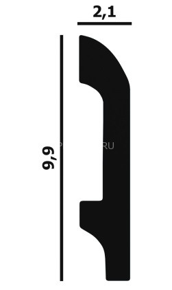 Напольный плинтус Перфект Плюс P41 99 мм 200 см Напольный плинтус Перфект Плюс P41 99 мм 200 см