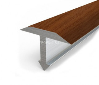 Алюминиевый профиль Т-образный 18 мм Т-18 КД Вишня 2,7 м (упаковка 10 штук)