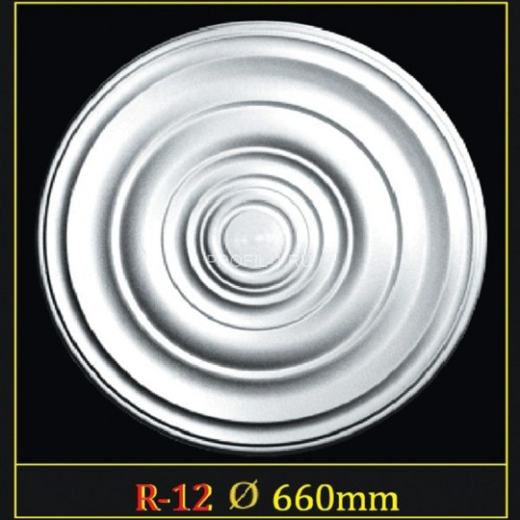 Потолочная розетка Glanzepol R-12 660 мм белая полистирол Потолочная розетка Glanzepol R-12 660 мм белая полистирол