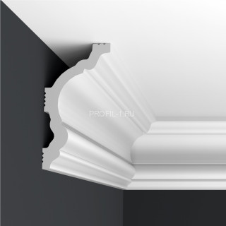Потолочный плинтус Формат 09002D белый полистирол 42х80 мм 2м Потолочный плинтус Формат 09002D белый полистирол 42х80 мм 2м