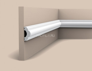 Гибкий молдинг Orac Decor Duropolymer PX120F белый полистирол 40х19 мм 2м