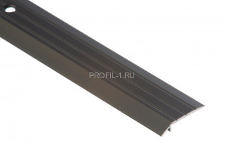 Порог-кант алюминиевый с насечками 30х5 мм Cezar LPS 30х5 бронза темная матовая 1,8 м Порог-кант алюминиевый с насечками 30х5 мм Cezar LPS 30х5 бронза темная матовая 1,8 м