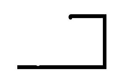 Алюминиевый L-профиль под 12 мм ОП-011 АД31 Т1-3000 3 м