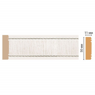 Молдинг DECOMASTER 156-7D (51x11x2400) цвет Белый с золотом Молдинг DECOMASTER 156-7D (51x11x2400) цвет Белый с золотом
