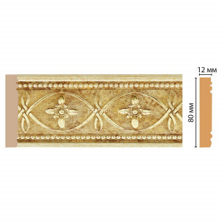 Молдинг DECOMASTER 150-933 ДМ (80x12x2400) цвет Золото Молдинг DECOMASTER 150-933 ДМ (80x12x2400) цвет Золото