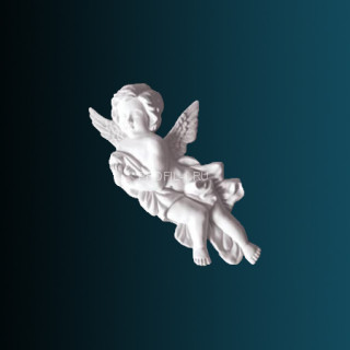 Декоративный орнамент Перфект G2334R правый белый 328х173х47 мм