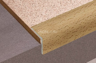 Алюминиевый порог угловой 30х30 мм с рифлением Д19 КД Бук светлый 2,7 м (упаковка 10 штук) Алюминиевый порог угловой 30х30 мм с рифлением Д19 КД Бук светлый 2,7 м (упаковка 10 штук)