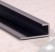 Алюминиевый П-профиль под стекло 5 мм ПО-95 серебро глянец 2,7 м