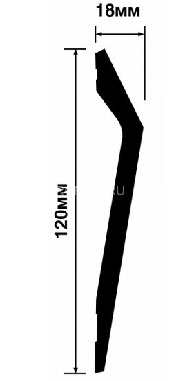 Стеновая панель 18х116 мм HiWood LV141 GR24 под дерево 2,7 м