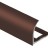 Профиль для плитки С-образный внешний алюминий 10 мм PV23-10 коричневый матовый 2,7 м