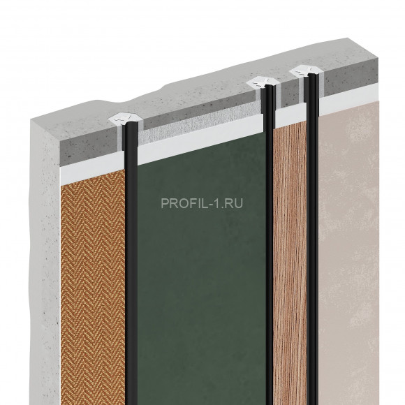 Алюминиевая теневая разделительная рейка Decaro D00X.A Brass цвет латунный для стен и потолка 3 м