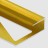 Профиль для ламината оконечный Panel L с рифлением алюминий 12 мм PV45-04 золото матовое 2,7 м