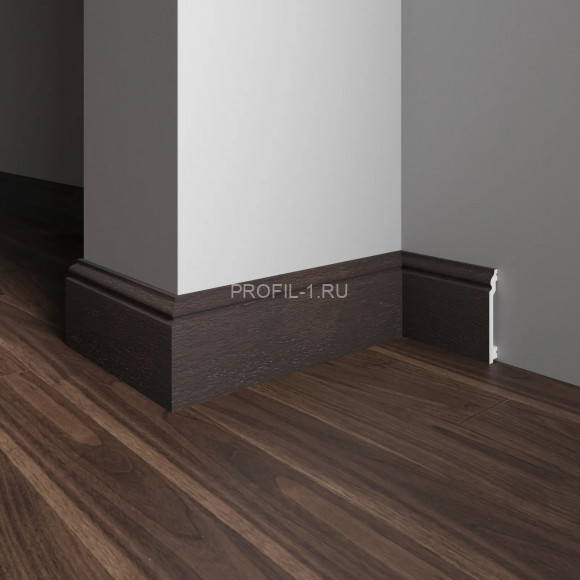 Напольный плинтус Decor-Dizayn 701-93SH полистирол под дерево 100х16х2400 мм