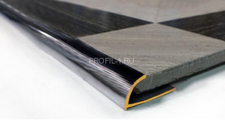 Латунный С-образный профиль RJ 1259 OC 12,5 хром 2,7м