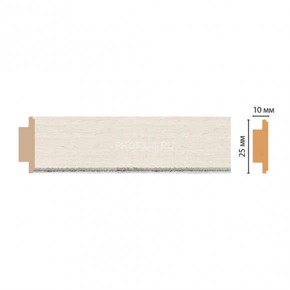 Молдинг DECOMASTER 110-15 (30x10x2400) цвет Ясень белый c перламутром Молдинг DECOMASTER 110-15 (30x10x2400) цвет Ясень белый c перламутром