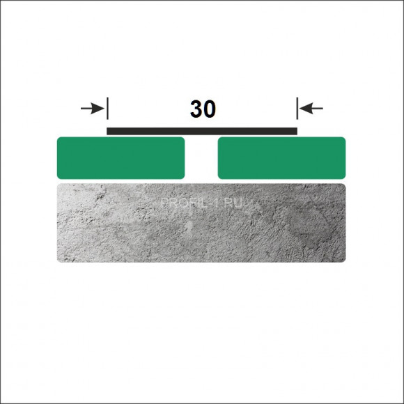 Полоса из нержавеющей стали 30 мм SP117-30 серебро глянец 2,7 м