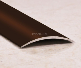 Алюминиевый порог одноуровневый 20 мм ПО-20 бронза глянец 2,7 м
