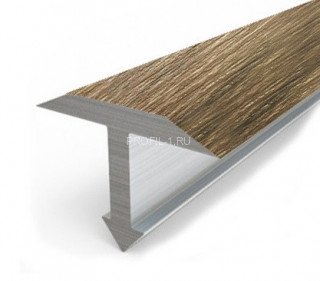 Алюминиевый профиль Т-образный 26 мм Т-26 Л Дуб медовый 2,7 м (упаковка 10 штук)
