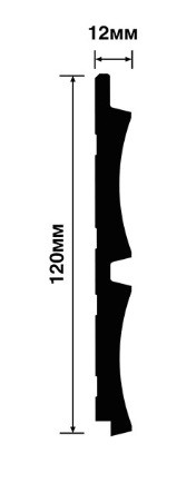 Стеновая панель Hiwood LV125 GR5 декорированная 120х12 мм 2,7 м