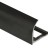 Профиль для плитки С-образный внешний алюминий 10 мм PV23-18 черный матовый 2,7 м